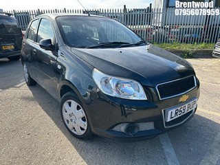 Location: Brentwood - 2009 CHEVROLET AVEO LS 5 Door Hatchback REG: LR59BUP, Keys: No, MOT Expiry date: 01/04/2025, 1206 Petrol, 5 Speed Manual Petrol, Former Keepers: 5