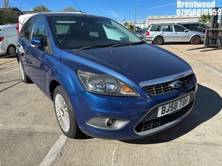 Location: Brentwood - 2008 FORD FOCUS TITANIUM TD 109 5 Door Hatchback REG: BJ58TOH, Keys: No, MOT Expiry date: 06/12/2024, 1560 Diesel, 5 Speed Manual Diesel, Former Keepers: 3