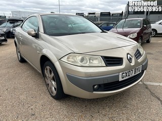 Location: Brentwood - 2007 RENAULT MEGANE Coupe REG: GX07BYU, Keys: No, MOT Expiry date: 23/02/2026, 1870 Diesel, 6 Speed Manual Diesel, Former Keepers: 8