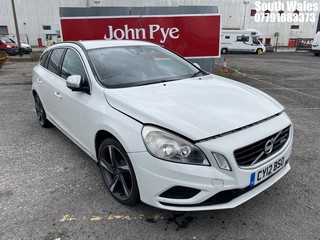 Location: South Wales - 2012 VOLVO V60 R-DESIGN D3 Estate REG: CY12BSO, Keys: No, MOT Expiry date: 14/06/2024, 1984 Diesel, 6 Speed Manual Diesel, Former Keepers: 5