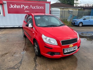 Location: Hull - 2009 CHEVROLET AVEO S 3 Door Hatchback REG: FE59SMO, Keys: No, MOT Expiry date: 03/11/2025, 1206 Petrol, 5 Speed Manual Petrol, Former Keepers: 5