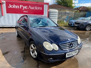 Location: Hull - 2002 MERCEDES CLK 240 AVANTGARDE Coupe REG: NA02PMV, Keys: No, MOT Expiry date: 24/10/2025, 2597 Petrol, , Former Keepers: 6