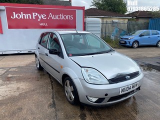 Location: Hull - 2004 FORD FIESTA ZETEC 5 Door Hatchback REG: NH04MVN, Keys: No, MOT Expiry date: 24/07/2025, 1388 Petrol, 5 Speed Manual Petrol, Former Keepers: 6