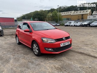 Location: Leeds - 2013 VOLKSWAGEN POLO MATCH EDITION 3 Door Hatchback REG: YJ63YYE, 1198cc Petrol, 5 Speed Manual Petrol, Former Keepers: 2, Keys: Yes, MOT Expiry date: 26-09-2025