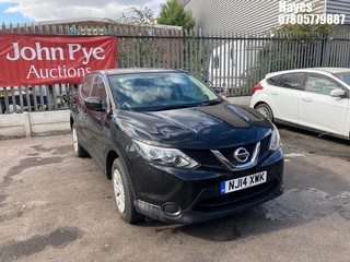 Location: Hayes - 2014 NISSAN QASHQAI VISIA DCI 5 Door Hatchback REG: NJ14XWK, Keys: No, MOT Expiry date: 30/08/2025, 1461 Diesel, 6 Speed Manual Diesel, Former Keepers: 5