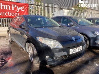 Location: Hayes - 2010 RENAULT MEGANE DYNAMIQUE TTOM DCI 5 Door Hatchback REG: BG10VUL, Keys: No, MOT Expiry date: 23/06/2025, 1461 Diesel, 6 Speed Manual Diesel, Former Keepers: 3