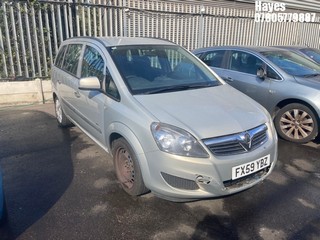 Location: Hayes - 2009 VAUXHALL ZAFIRA LIFE MPV REG: FX59YBZ, Keys: No, MOT Expiry date: 09/09/2025, 1598 Petrol, 5 Speed Manual Petrol, Former Keepers: 3