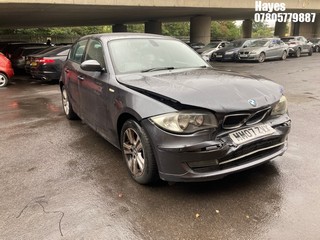 Location: Hayes - 2007 BMW 118D SE AUTO 5 Door Hatchback REG: MM07ZVX, Keys: No, MOT Expiry date: 14/02/2026, 1995 Diesel, 6 Speed Auto Diesel, Former Keepers: 8