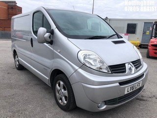 Location: Nottingham - 2011 RENAULT TRAFIC SL27 SPORT DCI 115 PANEL VAN REG: LV61LFX, 1996cc DIESEL, 6 SPEED MANUAL DIESEL, Former Keepers: 1, Keys: Yes, MOT Expiry date: 26/10/2025