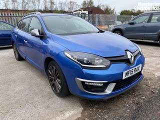 Location: Manchester - 2015 RENAULT MEGANE GTLINE TT ENERGY D Estate REG: MF15RAX, 1598 Diesel, 6 Speed Manual Diesel, Former Keepers: 2, Keys: Yes, MOT Expiry date: 25/06/2025