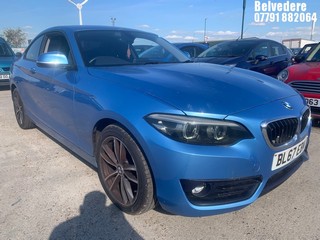 Location: Belvedere - 2017 BMW 218I SPORT Coupe REG: BL67EBM, 1499cc Petrol, 6 Speed Manual Petrol, Former Keepers: 0, Keys: Yes, MOT Expiry date: 23/04/2025