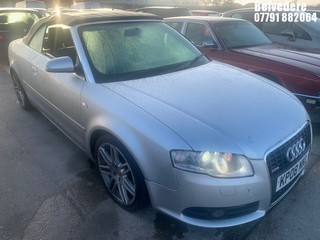 Location: Belvedere - 2008 AUDI A4 SE TFSI Convertible REG: KP08NKL, 1984cc Petrol, 6 Speed Manual Petrol, Former Keepers: 5, Keys: Yes, MOT Expiry date: 13/02/2026