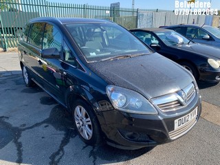 Location: Belvedere - 2012 VAUXHALL ZAFIRA DESIGN MPV REG: DU12YVW, Keys: No, MOT Expiry date: 01/03/2025, 1796 Petrol, 5 Speed Manual Petrol, Former Keepers: 4