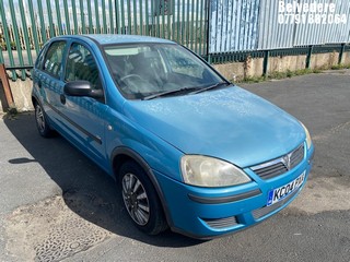 Location: Belvedere - 2004 VAUXHALL CORSA LIFE 16V 5 Door Hatchback REG: KC04PXA, Keys: No, MOT Expiry date: 22/01/2025, 1199 Petrol, 5 Speed Manual Petrol, Former Keepers: 5