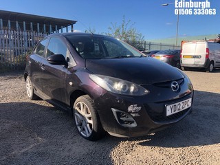 Location: Edinburgh - 2012 MAZDA 2 TAMURA 5 Door Hatchback REG: YD12ZPC, Keys: No, MOT Expiry date: 18/06/2024, 1349 Petrol, 5 Speed Manual Petrol, Former Keepers: 5