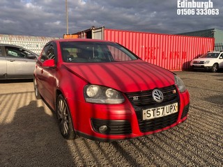 Location: Edinburgh - 2008 VOLKSWAGEN GOLF GT TDI 140 5 Door Hatchback REG: ST57UPX, Keys: No, MOT Expiry date: 18/03/2025, 1968 Diesel, 6 Speed Manual Diesel, Former Keepers: 5