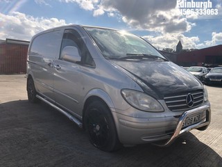 Location: Edinburgh - 2008 MERCEDES VITO 115 SPORT CDI Panel Van REG: SV08WZR, Keys: No, MOT Expiry date: 11/09/2025, 2148 Diesel, 6 Speed Manual Diesel, Former Keepers: 5