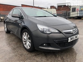 Location: Nottingham - 2016 VAUXHALL ASTRA GTC SRI TURBO S/S 3 Door Hatchback REG: DW16DWG, Keys: No, MOT Expiry date: 27/06/2025, 1364 Petrol, 6 Speed Manual Petrol, Former Keepers: 3