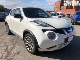 Location: Nottingham - 2014 NISSAN JUKE TEKNA DIG-T 5 Door Hatchback REG: HN64UUM, Keys: No, MOT Expiry date: 15/06/2024, 1197 Petrol, 5 Speed Manual Petrol, Former Keepers: 3
