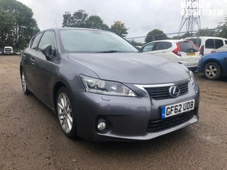 Location: Mitcham - 2012 LEXUS CT 200H PREMIER CVT 5 Door Hatchback REG: GF62UDB, Keys: No, MOT Expiry date: 13/07/2026, 1798 Hybrid Electric, Variable 1 Speed Auto Petrol/E, Former Keepers: 2