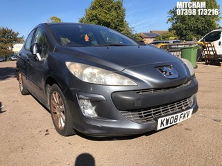 Location: Mitcham - 2008 PEUGEOT 308 SE AUTO 5 Door Hatchback REG: KW08FKV, Keys: No, MOT Expiry date: 20/06/2025, 1598 Petrol, 4 Speed Auto Petrol, Former Keepers: 4