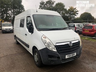 Location: Mitcham - 2011 VAUXHALL MOVANO F3500 L3H2 CDTI100 Panel Van REG: YS11ODV, Keys: Yes, MOT Expiry date: 07/05/2025, 2299 Diesel, 6 Speed Manual Diesel, Former Keepers: 8