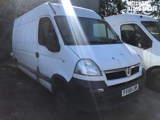 Location: Mitcham - 2008 VAUXHALL MOVANO 3300 CDTI MWB Panel Van REG: FV58LMK, Keys: No, MOT Expiry date: 15/09/2025, 2464 Diesel, 6 Speed Manual Diesel, Former Keepers: 9