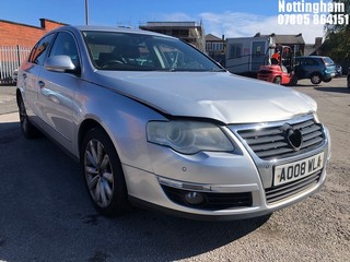 Location: Nottingham - 2008 VOLKSWAGEN PASSAT SPORT TDI DPF S-A 4 Door Saloon REG: AO08WLA, Keys: No, MOT Expiry date: 15/07/2026, 1968 Diesel, 6 Speed Semi Auto Diesel, Former Keepers: 11