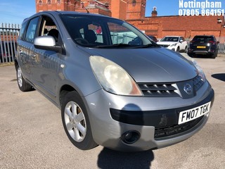 Location: Nottingham - 2007 NISSAN NOTE SE MPV REG: FM07TGK, Keys: No, MOT Expiry date: 09/08/2025, 1386 Petrol, 5 Speed Manual Petrol, Former Keepers: 4