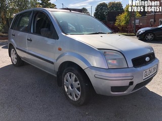 Location: Nottingham - 2004 FORD FUSION 2 AUTO 5 Door Hatchback REG: GL04XNH, Keys: No, MOT Expiry date: 02/04/2024, 1596 Petrol, 5 Speed Auto Petrol, Former Keepers: 15