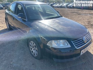 Location: Peterborough - 2005 VOLKSWAGEN PASSAT TRENDLINE TDI 100 4 Door Saloon REG: KR05GYG, Keys: No, MOT Expiry date: 24/10/2024, 1896 Diesel, 5 Speed Manual Diesel, Former Keepers: 8