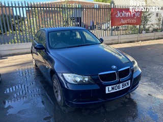 Location: Hayes - 2006 BMW 320I SE 4 Door Saloon REG: LM06BKN, Keys: No, MOT Expiry date: 22/05/2026, 1995 Petrol, 6 Speed Manual Petrol, Former Keepers: 3