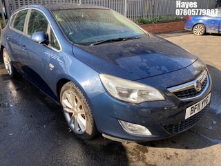 Location: Hayes - 2011 VAUXHALL ASTRA ELITE CDTI 157 5 Door Hatchback REG: BF11YYG, Keys: No, MOT Expiry date: 18/03/2023, 1956 Diesel, 6 Speed Manual Diesel, Former Keepers: 3