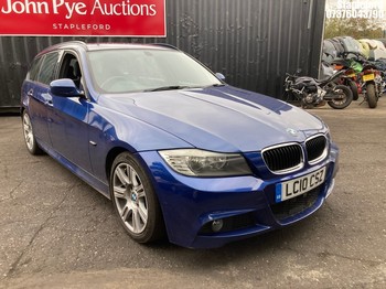 Location: Stapleford - 2010 BMW 318I M SPORT AUTO Estate REG: LC10CSZ, Keys: Yes, MOT Expiry date: 06/08/2026, 1995 Petrol, 6 Speed Auto Petrol, Former Keepers: 9
