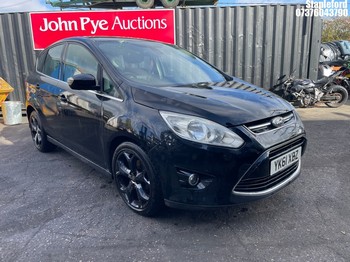 Location: Stapleford - 2011 FORD C-MAX TITANIUM TDCI AUTO 5 Door Hatchback REG: YK61XBZ, Keys: No, MOT Expiry date: 06/09/2025, 1997 Diesel, 6 Speed Auto Diesel, Former Keepers: 9