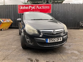 Location: Stapleford - 2012 VAUXHALL CORSA SXI AC CDTI ECOFLEX 3 Door Hatchback REG: DS12OFA, Keys: No, MOT Expiry date: 01/05/2026, 1248 Diesel, 5 Speed Manual Diesel, Former Keepers: 6