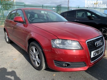 Location: BELVEDERE - 2010 AUDI A3 SE TDI S-A 5 Door Hatchback REG: CP10EFF 
, 1595cc Diesel, 7 Speed S-Auto Diesel, Former Keepers: 4, Keys: No, MOT: Expiry date11.07.2026