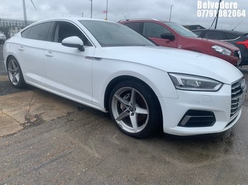 Location: Belvedere - 2017 AUDI A5 SPORT TDI QUATTRO S-A 5 DOOR HATCHBACK REG: RJ66VBF, 1968CC DIESEL, 7 SPEED S-AUTO DIESEL, Former Keepers: 6, Keys: Yes, MOT Expiry date: 30/08/2024