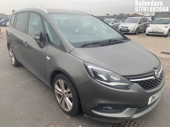 Location: Belvedere - 2017 VAUXHALL ZAFIRA TOURER SRI TURBO MPV REG: DK17UDE, Keys: No, MOT Expiry date: 22/12/2025, 1364 Petrol, 6 Speed Manual Petrol, Former Keepers: 1