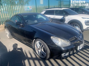 Location: Belvedere - 2010 MERCEDES SLK 200 KOMPRESSOR AUTO Convertible REG: YD10BHV, Keys: No, MOT Expiry date: 28/03/2024, 1796 Petrol, 5 Speed Auto Petrol, Former Keepers: 6