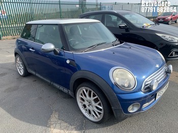 Location: Belvedere - 2007 MINI COOPER 3 Door Hatchback REG: FE57VMT, Keys: No, MOT Expiry date: 29/05/2025, 1598 Petrol, 6 Speed Manual Petrol, Former Keepers: 9