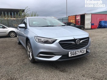 Location: Edinburgh - 2017 VAUXHALL INSIGNIA DESIGN TURBO 5 Door Hatchback REG: SG67PCU, Keys: No, MOT Expiry date: 12/11/2024, 1490 Petrol, 6 Speed Manual Petrol, Former Keepers: 2