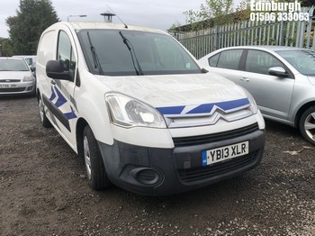 Location: Edinburgh - 2013 CITROEN BERLINGO 625LX ADREAM EHD Panel Van REG: YB13XLR, Keys: No, MOT Expiry date: 08/01/2025, 1560 Diesel, 6 Speed Semi Auto Diesel, Former Keepers: 3