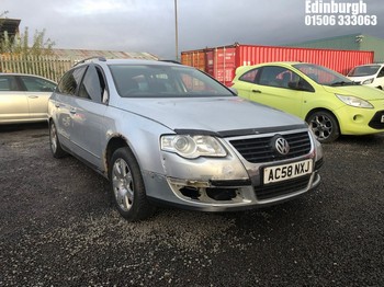 NOTE: ATF Registered Buyers ONLY - Location: Edinburgh - 2009 VOLKSWAGEN PASSAT S TDI Estate REG: AC58NXJ, Keys: No, 1896 Diesel, 5 Speed Manual Diesel, Former Keepers: 6