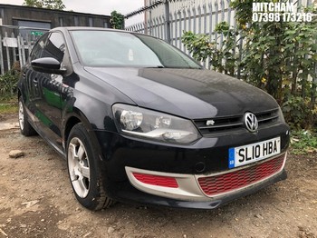 Location: Mitcham - 2010 VOLKSWAGEN POLO MODA 60 5 Door Hatchback REG: SL10HBA, Keys: No, MOT Expiry date: 30/06/2024, 1198 Petrol, 5 Speed Manual Petrol, Former Keepers: 6