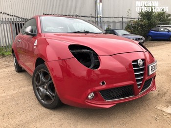 Location: Mitcham - 2010 ALFA ROMEO MITO CLOVERLEAF MULTIAIR 3 Door Hatchback REG: RE10OGW, Keys: No, MOT Expiry date: 13/04/2024, 1368 Petrol, 6 Speed Manual Petrol, Former Keepers: 5