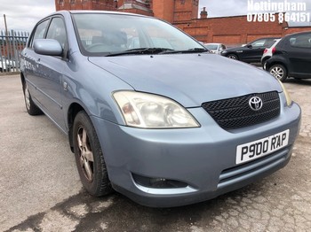 Location: Nottingham - 2003 TOYOTA COROLLA T3 VVTI AUTO 5 Door Hatchback REG: P900RAP, Keys: Yes, MOT Expiry date: 26/03/2026, 1598 Petrol, 4 Speed Auto Petrol, Former Keepers: 4