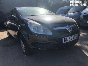 Location: Mitcham - 2008 VAUXHALL CORSA LIFE A/C 5 Door Hatchback REG: NL58VWX, Keys: No, MOT Expiry date: 30/04/2026, 1229 Petrol, 5 Speed Manual Petrol, Former Keepers: 7
