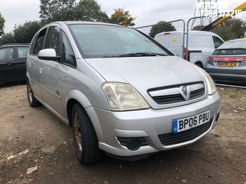 Location: Mitcham - 2006 VAUXHALL MERIVA ACTIVE MPV REG: BP06PBU, Keys: No, MOT Expiry date: 04/06/2026, 1364 Petrol, 5 Speed Manual Petrol, Former Keepers: 8