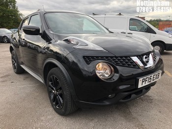 Location: Nottingham - 2015 NISSAN JUKE ACENTA PREMIUM DIG-T 5 DOOR HATCHBACK REG: PF15EXB, 1197cc PETROL, 6 SPEED MANUAL PETROL, Former Keepers: 3, Keys: Yes, MOT Expiry date: 05/03/2026